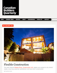 Canadian Builders Quarterly July/Aug/Sept 2012